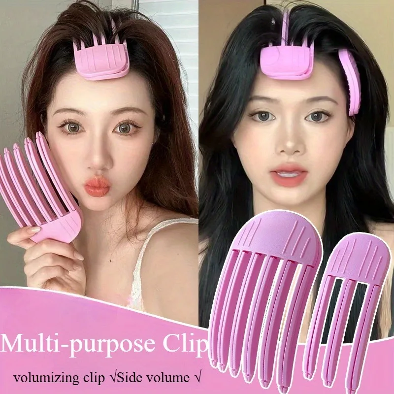 High crown styling and voluminous hair clip set, six-tooth + three-tooth, a tool for naturally voluminous hair roots.