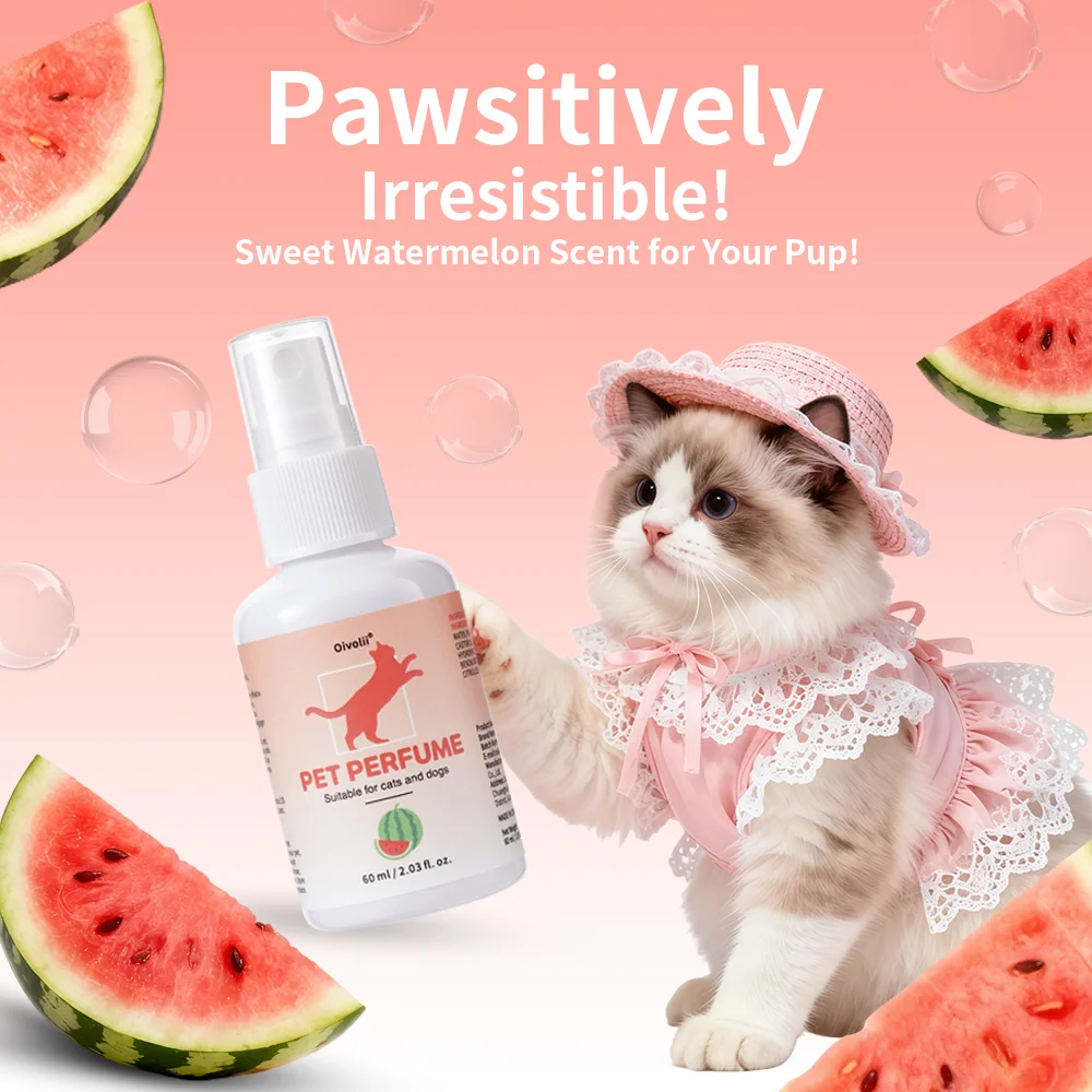 Pet Cologne Spray - Perfumy dla zwierząt o zapachu arbuza,