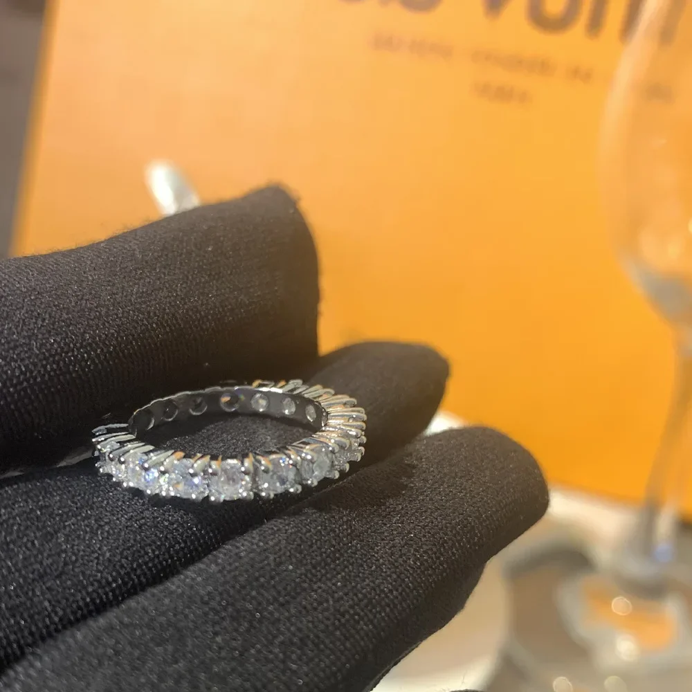 

MDLFES Moiss1n Diamond Style Классическое однорядное кольцо с бриллиантом 0,2 карата с имитацией муассана для женщин