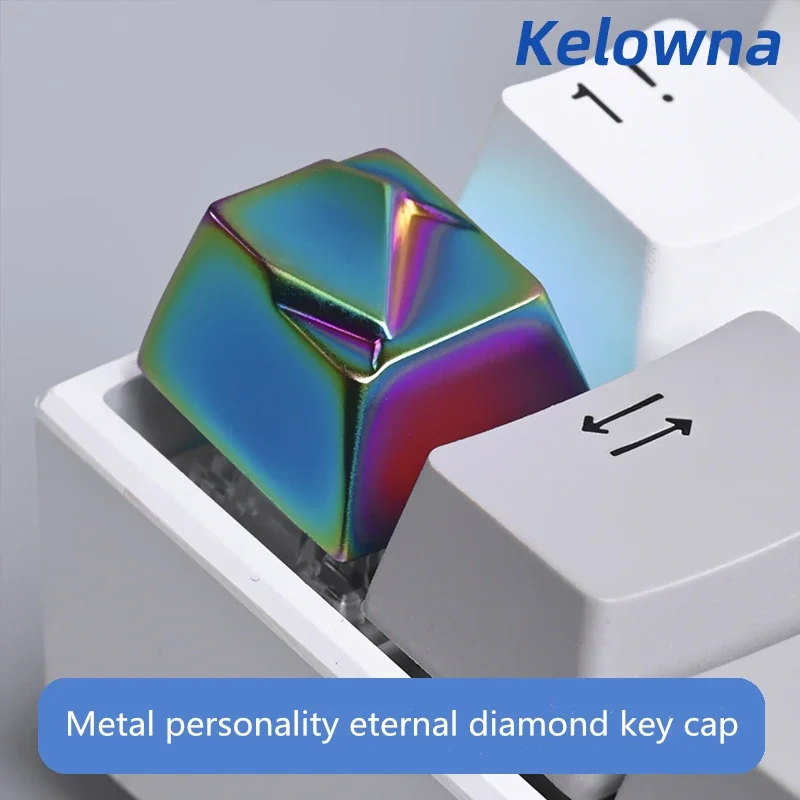 1 Piece Kelowna Metal Eternal Diamond Key Cap Cherry Profile Keycap R4 Zinc Alloy Keycaps For MX Switch Mechanical Keyboard