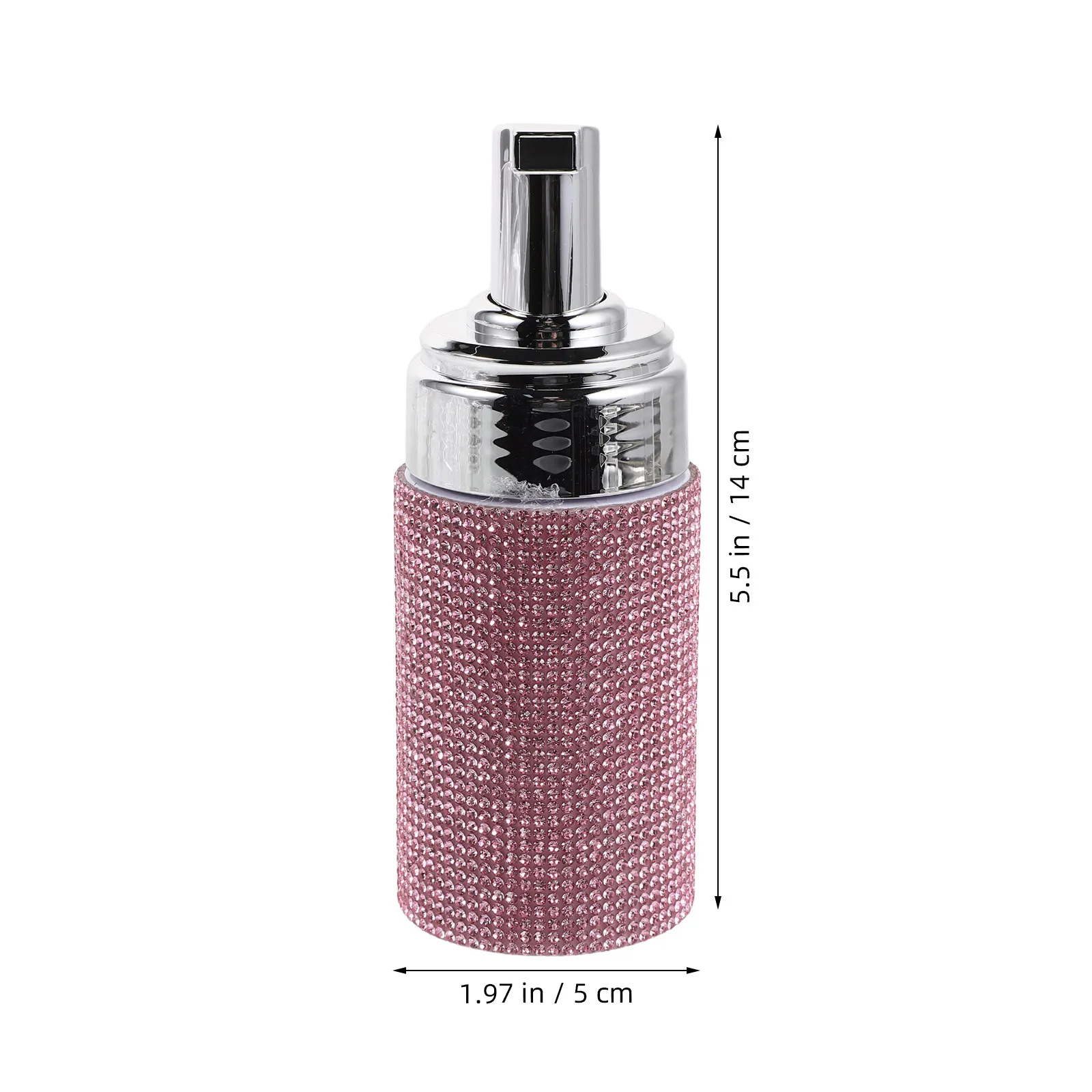 81Ml Sparkly Diamond-Embedded Foam Pump Bottle Travel Size Foaming Face Wash Dispenser Portable Leakproof Refillable Facial
