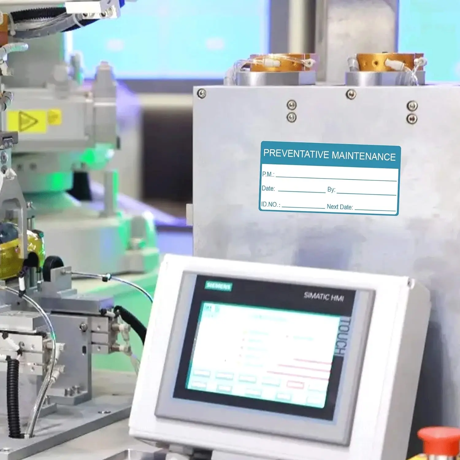 1 * 2 Inch Self Laminating Preventative Maintenance Labels Inspection Safety Label by Date Next Stickers 180 Pcs