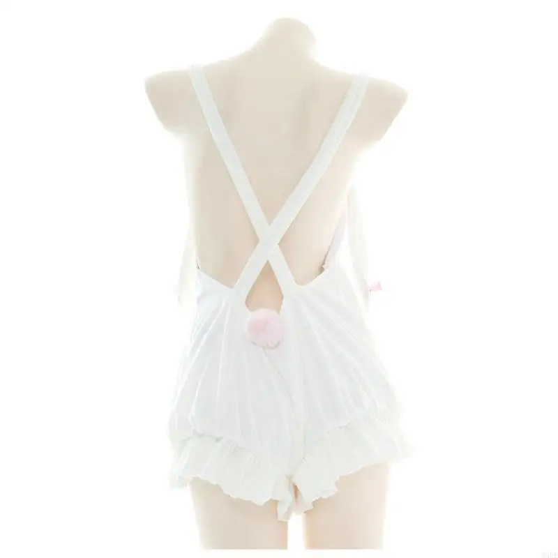 

85WE Japanese Sexy Bunny Girl Sleepwear Female Women Bunny Cosplay Costume Jumpsuit