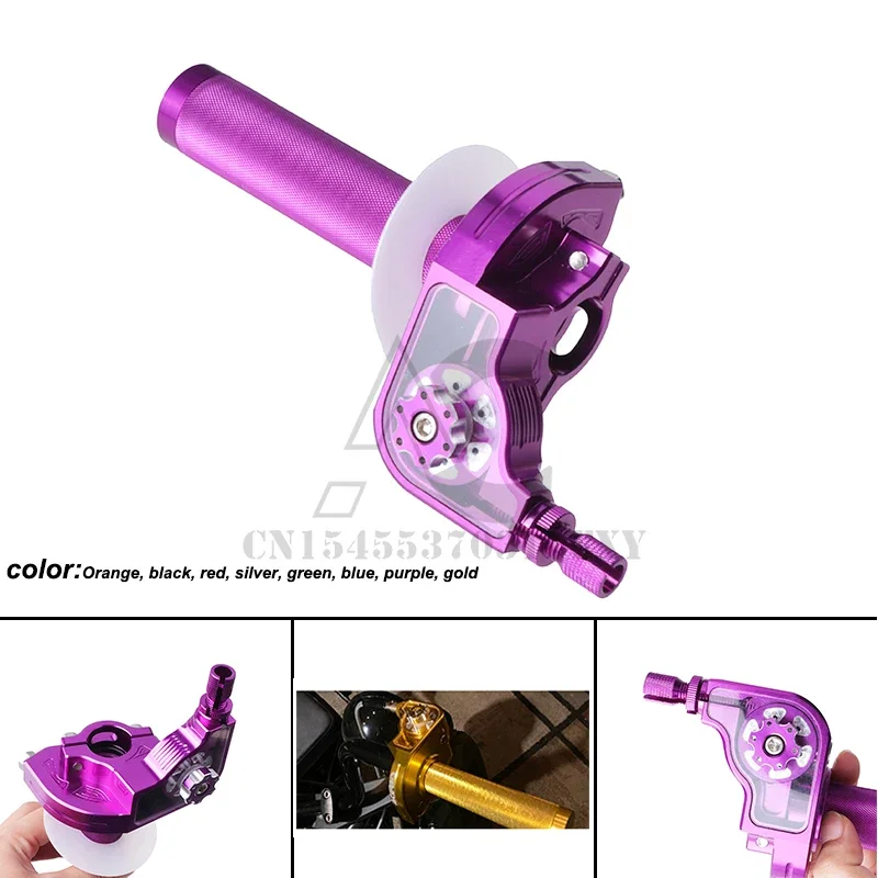 

22mm Universal CNC Aluminum Throttle Twist Bar Grip for Motorcycle Moped Scooter Accessories
