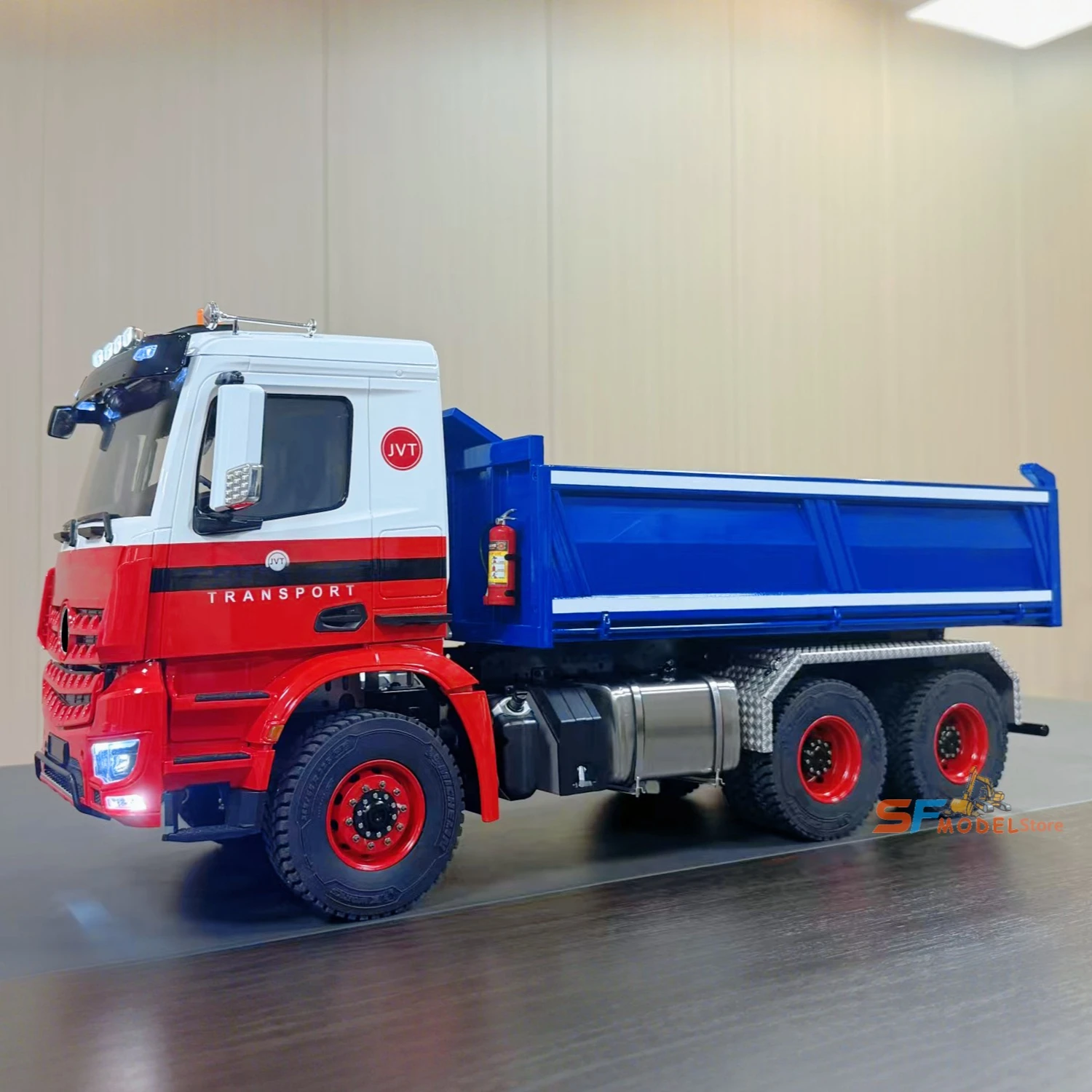 RCトラック 1/14 6X6 油圧式RCダンプトラック RTRバージョン ライト＆サウンドシステム搭載 3速トランスミッション ラジコンカー モデル