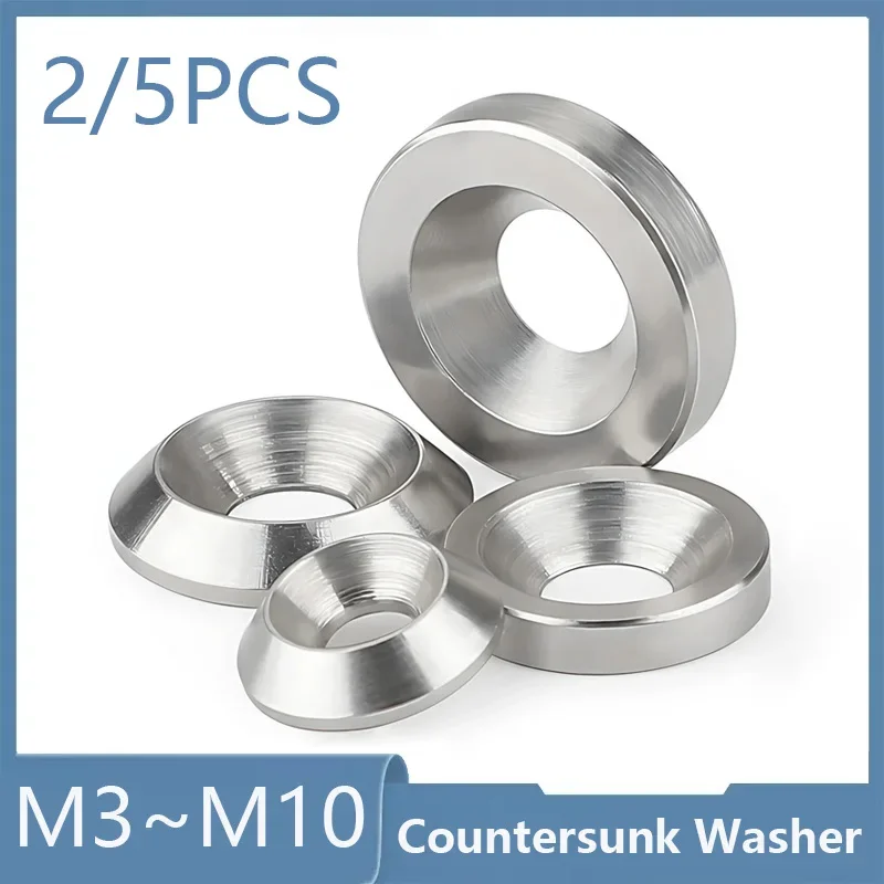 Concave and Convex Tapered Washers 304 Stainless Steel M3 M4 M5 M6 M8 M10 Conical Solid Countersunk Head Flat Gaskets