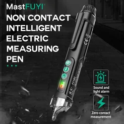 MASTFUYI-sem contato detector de tensão AC, parede Sensor Outlet, Tester Pen, teste de luz LED, soquete, 12-1000V, FY18C