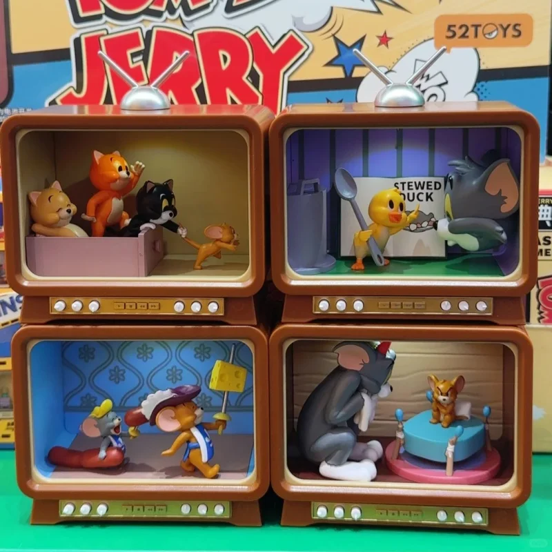 52TOYS Tom i Jerry Klasyczna Seria MOMENT2 Blind Box Modne Figurki Winylowe Prezent Urodzinowy Niespodzianka Kolekcjonerski Mystery Box