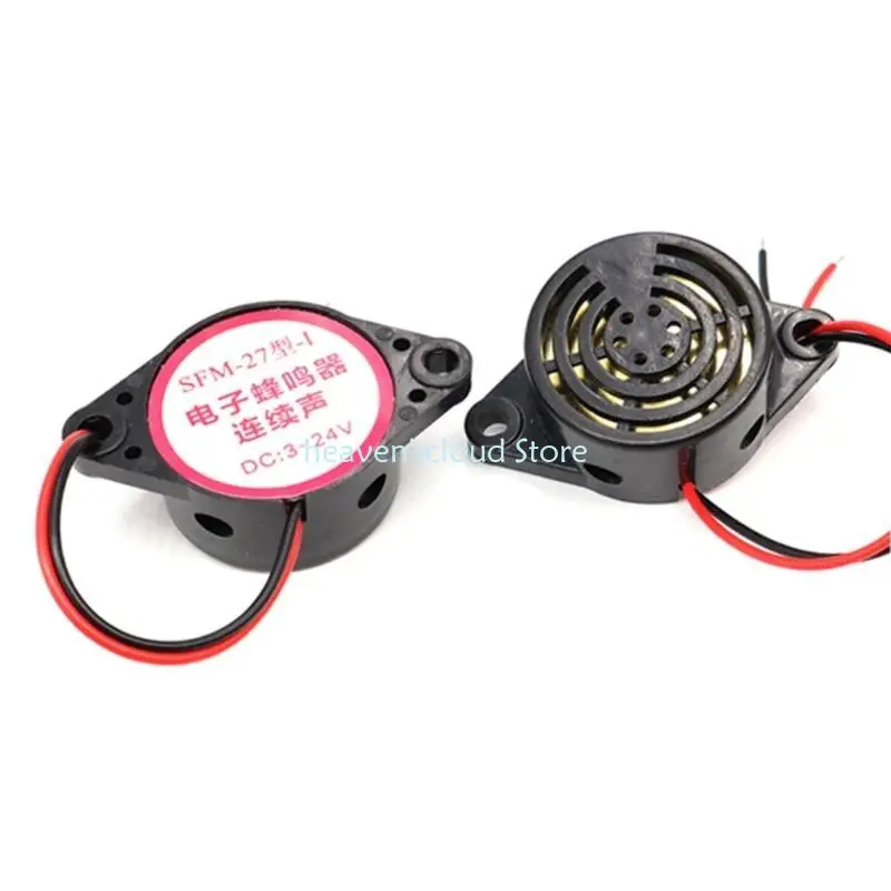 Y88B Conjunto 10pcs Buzinadores piezoelétricos ativos Piezo Buzzers 3-24V Alarmes bipe contínuos para aplicação eletrônica