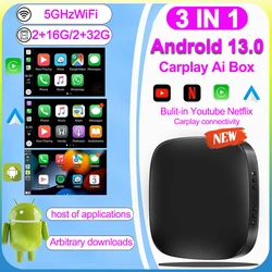 Android 13 Car Ai Box Wireless Carplay Adapter Android Auto For Netflix Youtube For MG MARVEL R MAXUS ZS EV MULAN MG4 MG5 EHS