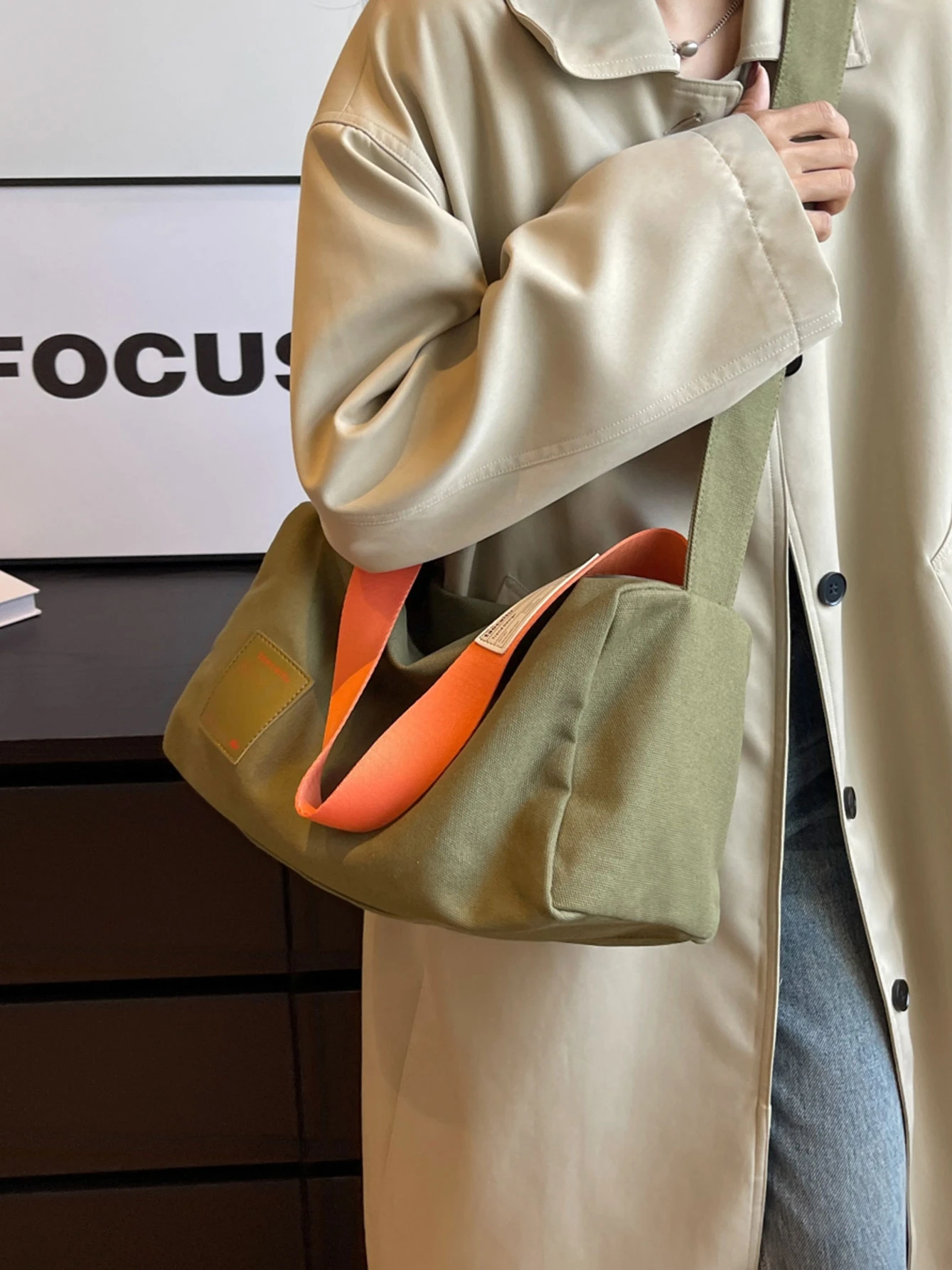 

Faionable большая холщовая сумка-тоут Capaci, женская пригородная сумка через плечо, подушка, сумка через плечо, корейская сумка Sle