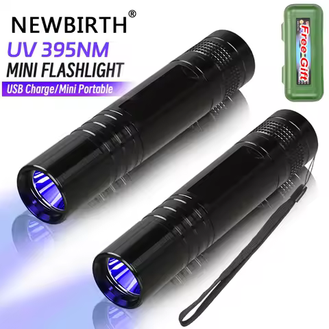 395nm Professional UV Flashlight, Multi-Purpose Black Light for Pet Urine Stain, Mineral &amp; Scorpion Detection, Nail Curing Lamp