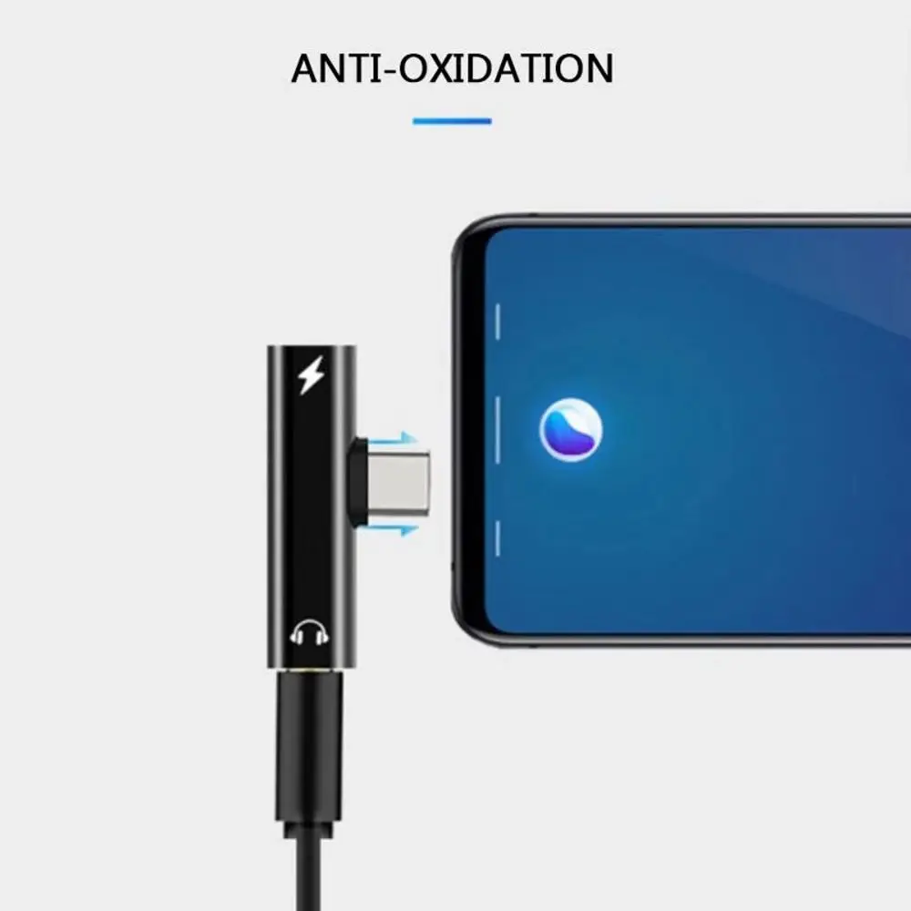 محول سماعة الأذن 3.5 ملم جاك كابل الصوت نوع C محول سماعة الصوت USB نوع C محول محول الصوت USB-C محول الشحن