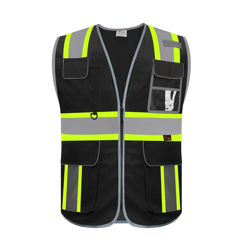 Reflective Safety Vest High Visibility Working Vest Signal Adjustable Size Work Safety Jacket Men Construction Vest Work Uniform