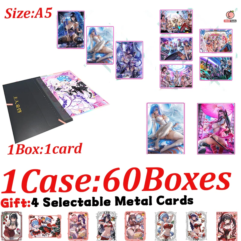 

New A5 Size Goddess Colored Paper Waifu Board Doujin Booster Box Hobby Game Card Spicy Rare Card LSP SSP SSR Toy Gifts