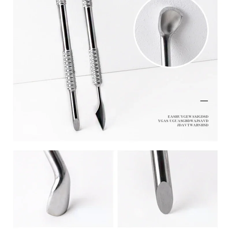 جديد هوك نوع انتهازي للبشرة مزيل طلاء الأظافر هلام مسمار البولندية مقشرة مكشطة الفولاذ المقاوم للصدأ أداة مانيكير نظيفة لفن الأظافر