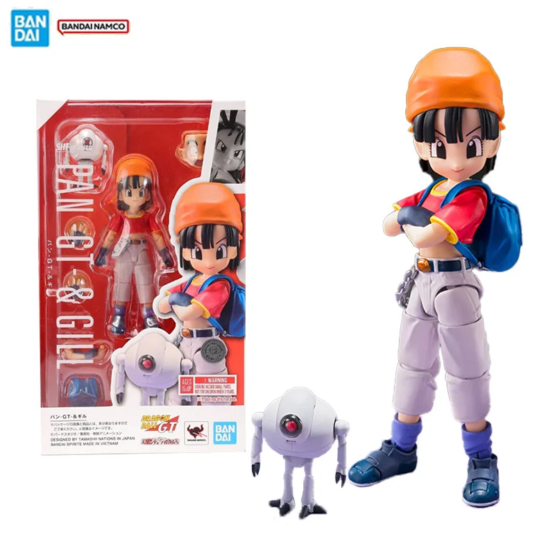 

Bandai Original Genuine Figure Dragon Ball GT Model Kit SHF Pan GT & Gill Collection Model Action Figure for Boys Toys Gifts