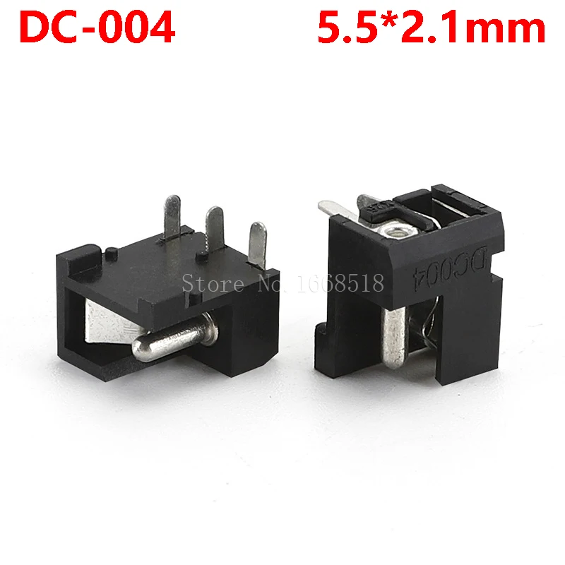 10Pcs DC-003 DC-005 DC-050 3.5mmx1.3mm 5.5mm*2.5mm DC Power Jack Plug Adapter 3 Pin Female Socket Panel Mount Supply Connector