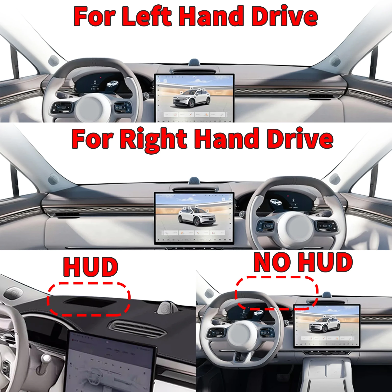 Fit for ZEEKR 7X 2025 2026 2027 Car Accessories DashMat Sunshade Dashboard Cover Pad Protective Carpet Leather