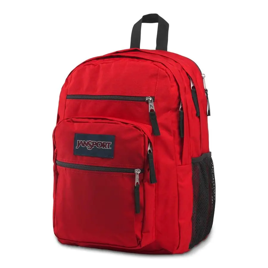 

Laptop Backpack Computer Bag with 2 Compartments, Ergonomic Shoulder Straps, 15 Laptop Sleeve, Haul Handle Red Tape