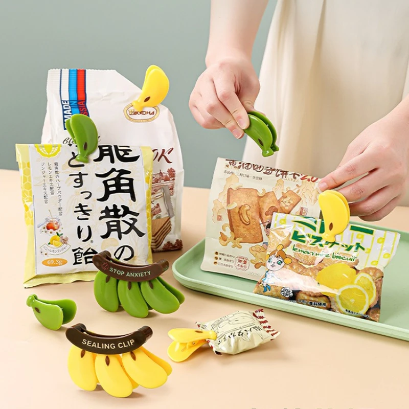 Creative Banana Magnetic Sealing Clip Food Plastic Bag Moist