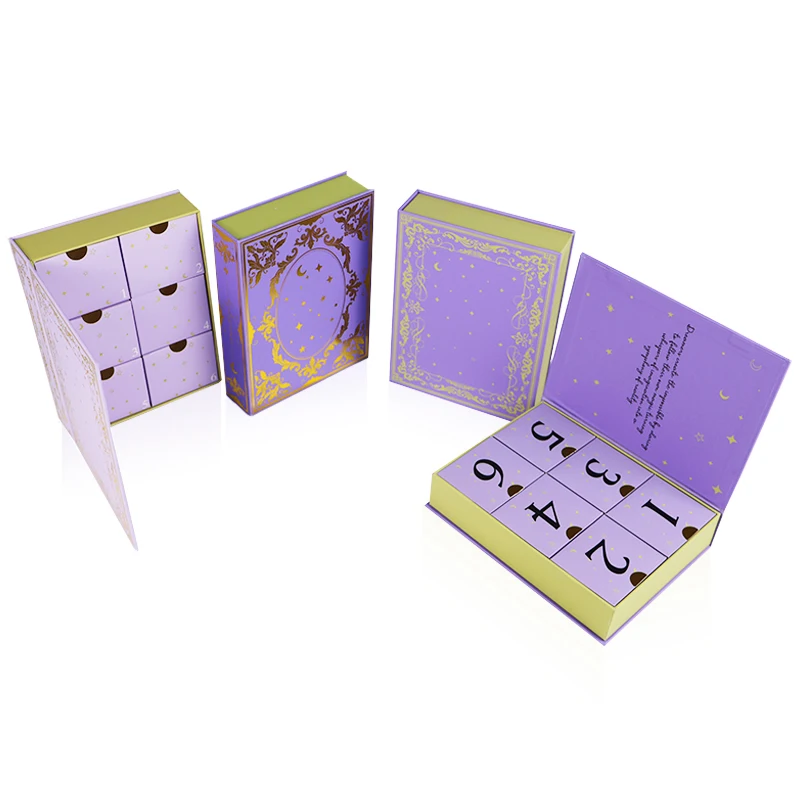 customized. Customized Recyclable Christmas Calendar 6 Days Box Countdown Empty Advent Calendar Box for Cosmetics Jewelry