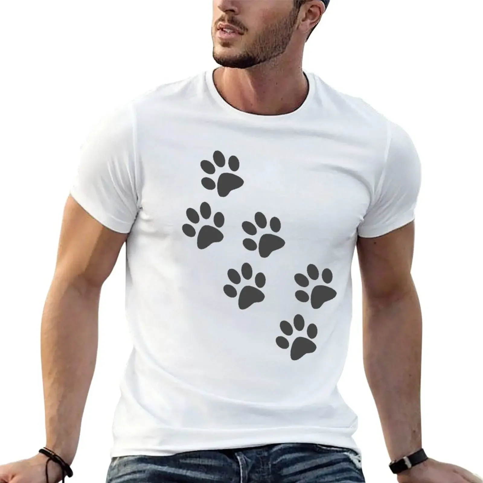 

Paw Prints T-Shirt Louboutins baggy shirts fashion shirts plain black t shirts men