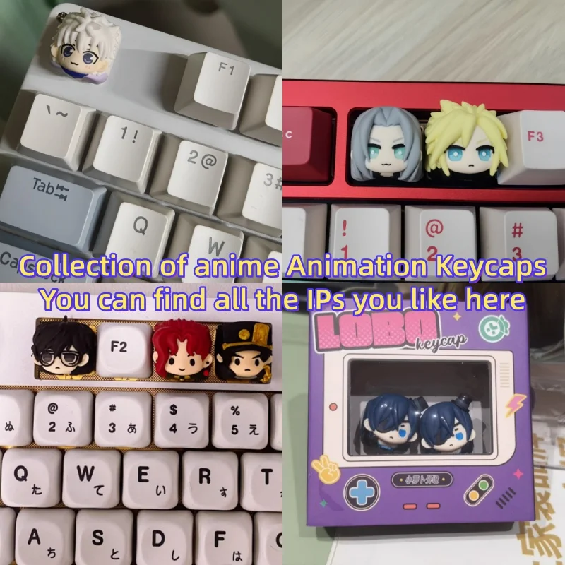 

Горячие новые аниме-клавишные колпачки Final Fantasy Hunter Death Note Kaiju No. 8 колпачков для клавиатуры Jojo'S Bizarre Adventure Black Butler Persona