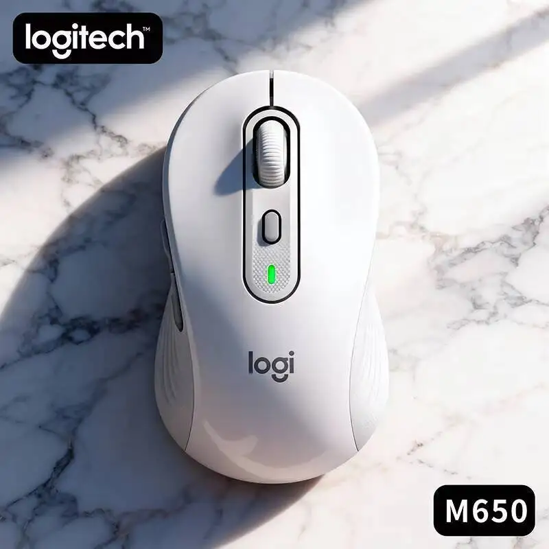 

Беспроводная эргономичная мышь Logitech M650/M650L - мягкая зона для большого пальца, на 90% меньше шума, корпус из переработанного пластика, радиус действия 10 м