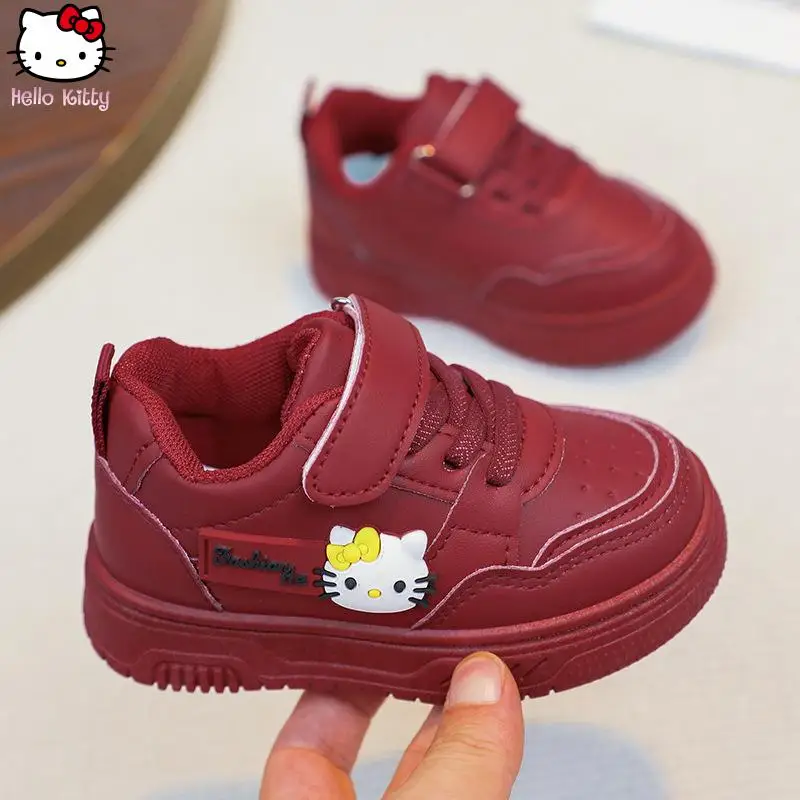 

Hello Kitty Girls Kawaii Корейская спортивная обувь в стиле аниме Весна Осень Новая мультяшная обувь Sanrio с мягкой подошвой Dad Shoe Boy Running Shoe