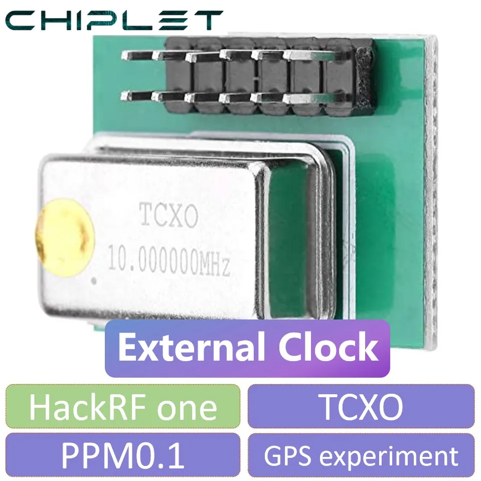 TCXO Clock HackRF One High Accuracy External TCXO Clock PPM0.1 for One GPS Application CLK TCXO Clock Oscillator Module