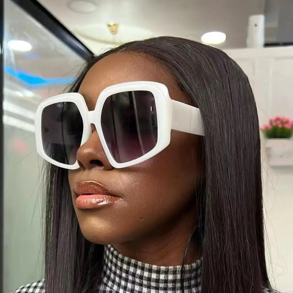 Women\'s Oversized Sunglasses Square Sun Glasses Shades Goggle  Big Frame Large Fashion Trendy Vintage UV400