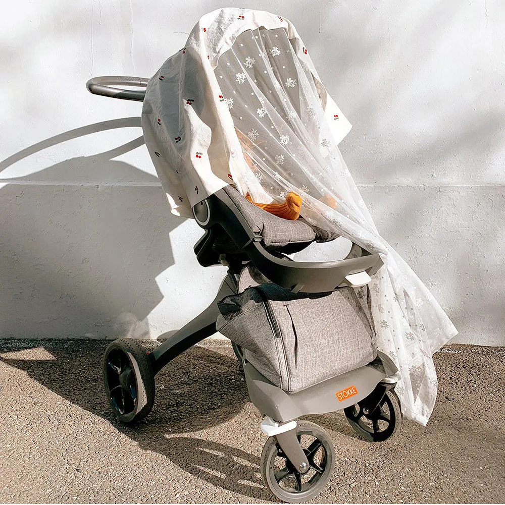 Baby stroller mosquito net, baby stroller mosquito net, breathable, windproof, sun proof, mosquito curtain, sunshade