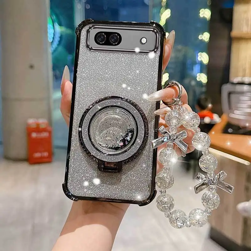 

For Pixel 7a/Pixel 7 Pro/Pixel 8/Pixel 8A/Pixel 8 Pro/Pixel 7 3pcs( phone Case+Lanyard+Circular Stand) Designed Phone Case