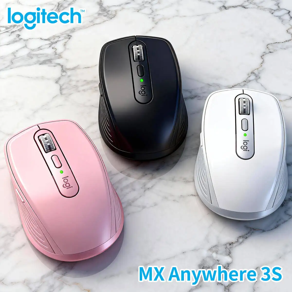 

Logitech MX Anywhere 3S Rechargeable Mouse for Frequent Travelers 70-Day Battery Life
