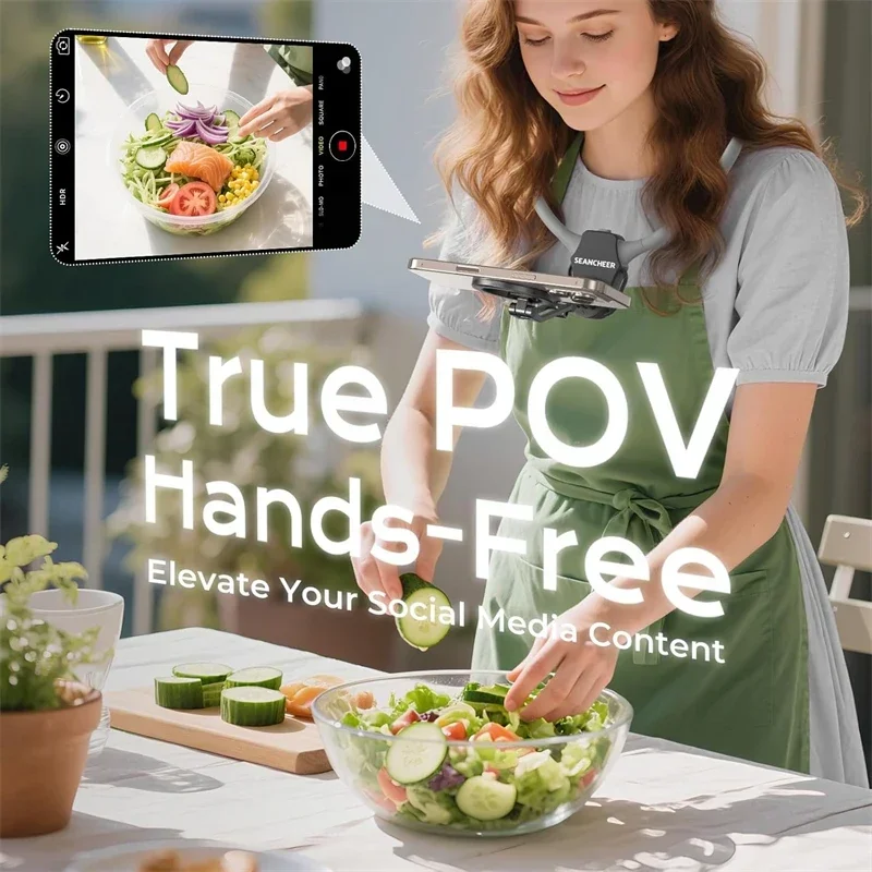 POV Vlog المغناطيسي الهاتف المحمول Selfie الرقبة الحبل حزام الأيدي الحرة يمكن ارتداؤها كسول الهاتف سحر حامل معلق ل Magsafe IPhone #6