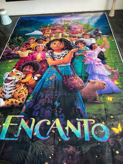 Disney Encanto Mirabel Photography Backdrops Girls Happy Birthday Party Decorations Vinyl Children Photo Studio Props Background