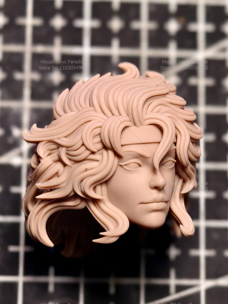 Cabeza de modelo blanco sin pintar a escala 1/12, cabeza de superhéroe Rogue mutante, esculpida, se ajusta al cuerpo de figura de acción de mujer soldado de MEZCO SHF de 6 pulgadas ML