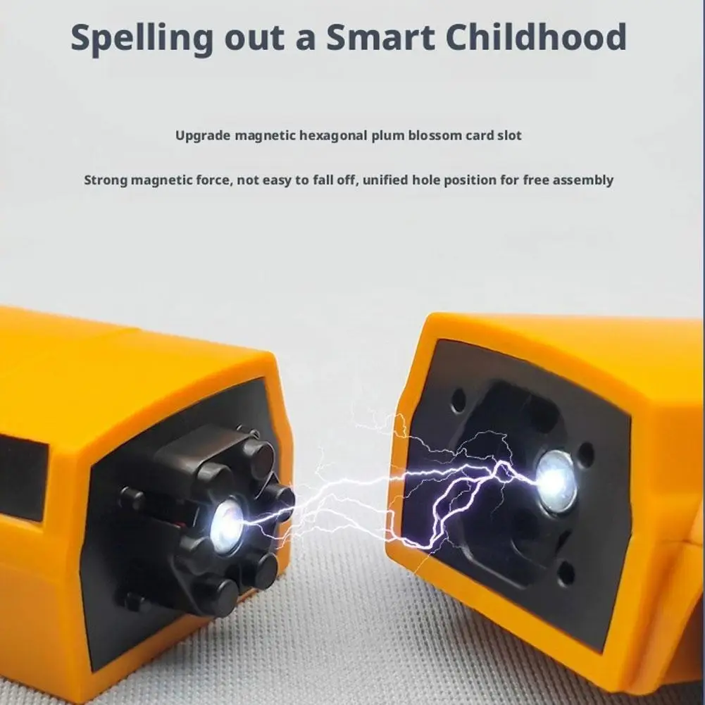 Magnetyczne klocki transformujące się w samochód dla maluchów, zabawki do składania, magnetyczne klocki dla dzieci, zabawka transformująca się w robota samochodowy.