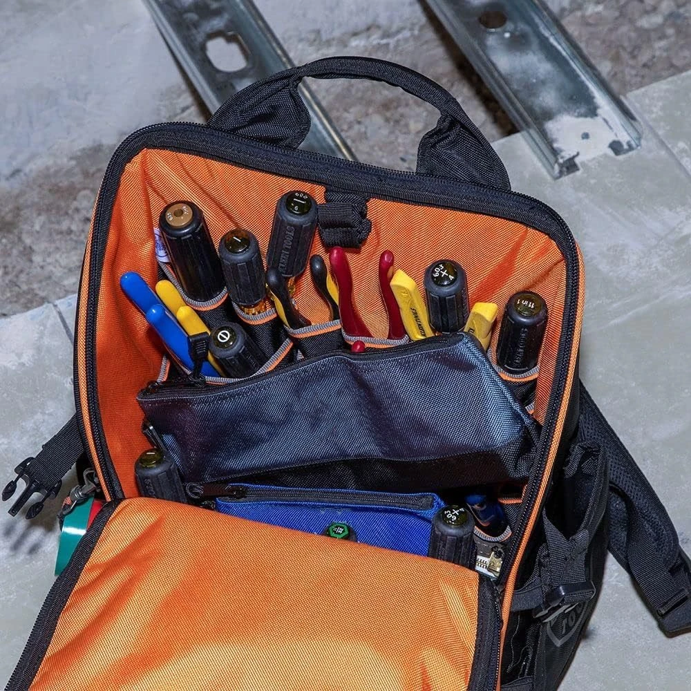 حقيبة أدوات إصلاح السحاب مع حلقات تسلق سفلية معززة للأدوات، مجموعة أدوات تخزين أجهزة قماش أكسفورد المحمولة