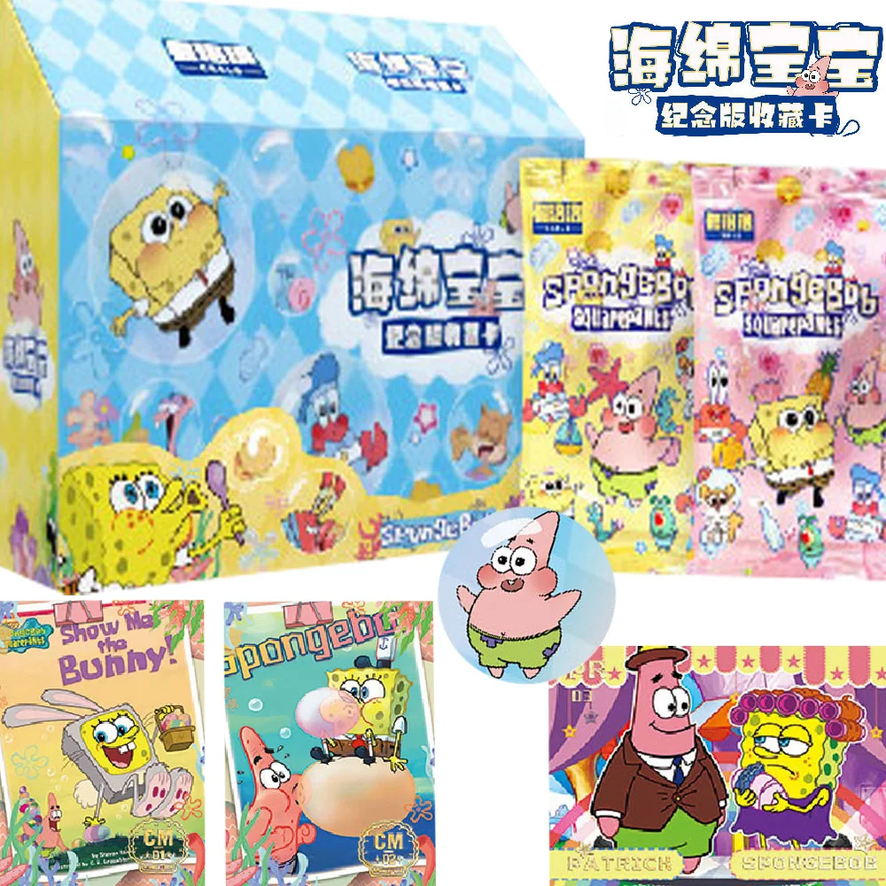 

SpongeBob SquarePants Collection Card Bob Patrick Star Squidward Tentacles Happy Childhood Card Anniversary Edition Kid Toy Gift