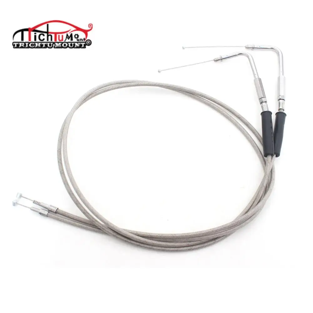 Motorcycle Accessories Throttle Cable 90cm 110cm 130cm For Harley FLH FLT FXD FLST FXST 1996-2010