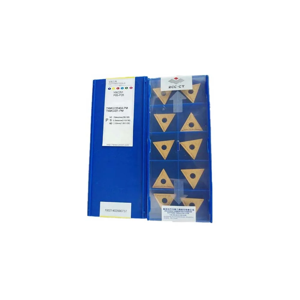 ZCC CT Original Carbide Turning Inserts TNMG TNMG22 TNMG2204 TNMG160412 TNMG160408 TNMG160404 TNMG220408 DR YBC252
