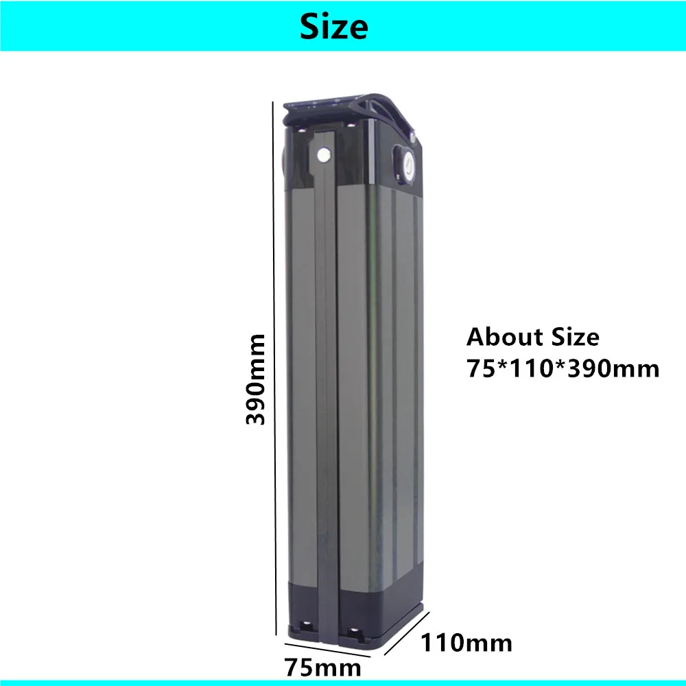 Silver Fish Ebike Battery 24V 25.9V 10Ah 12Ah 15Ah 20Ah for Phylion XH259-10J City Bike Folding Bike Li-ion Battery with Charger