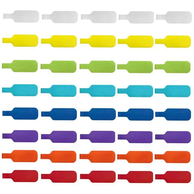 8-24 Color Cable Labels Cable Ties Reusable With Write-on Label Wire Labels Cable And Wire Tags Easy Identification