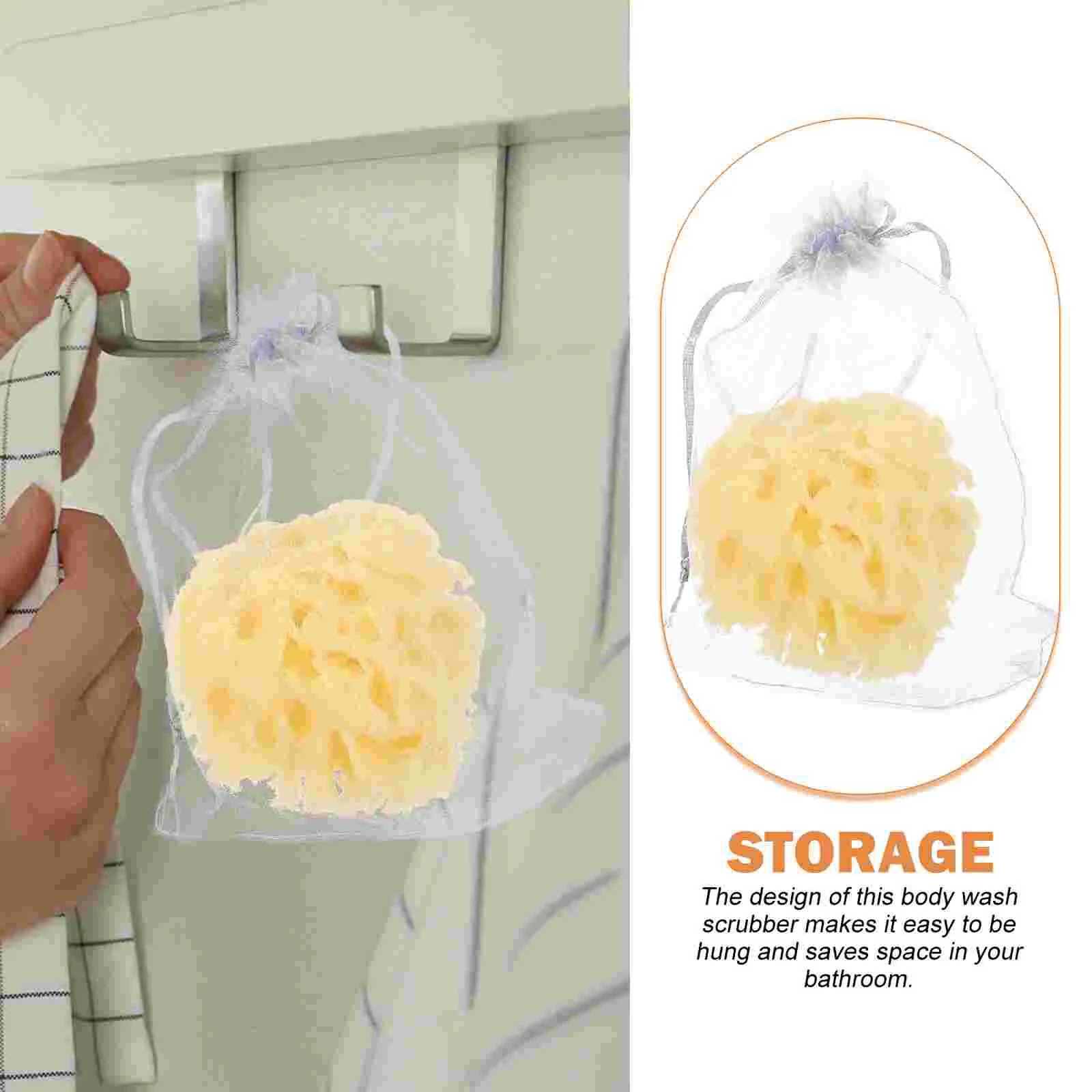 Bath Sponge Honeycomb Sea Ball Shower Accessory Mini Body Scrubber Exfoliating Baby