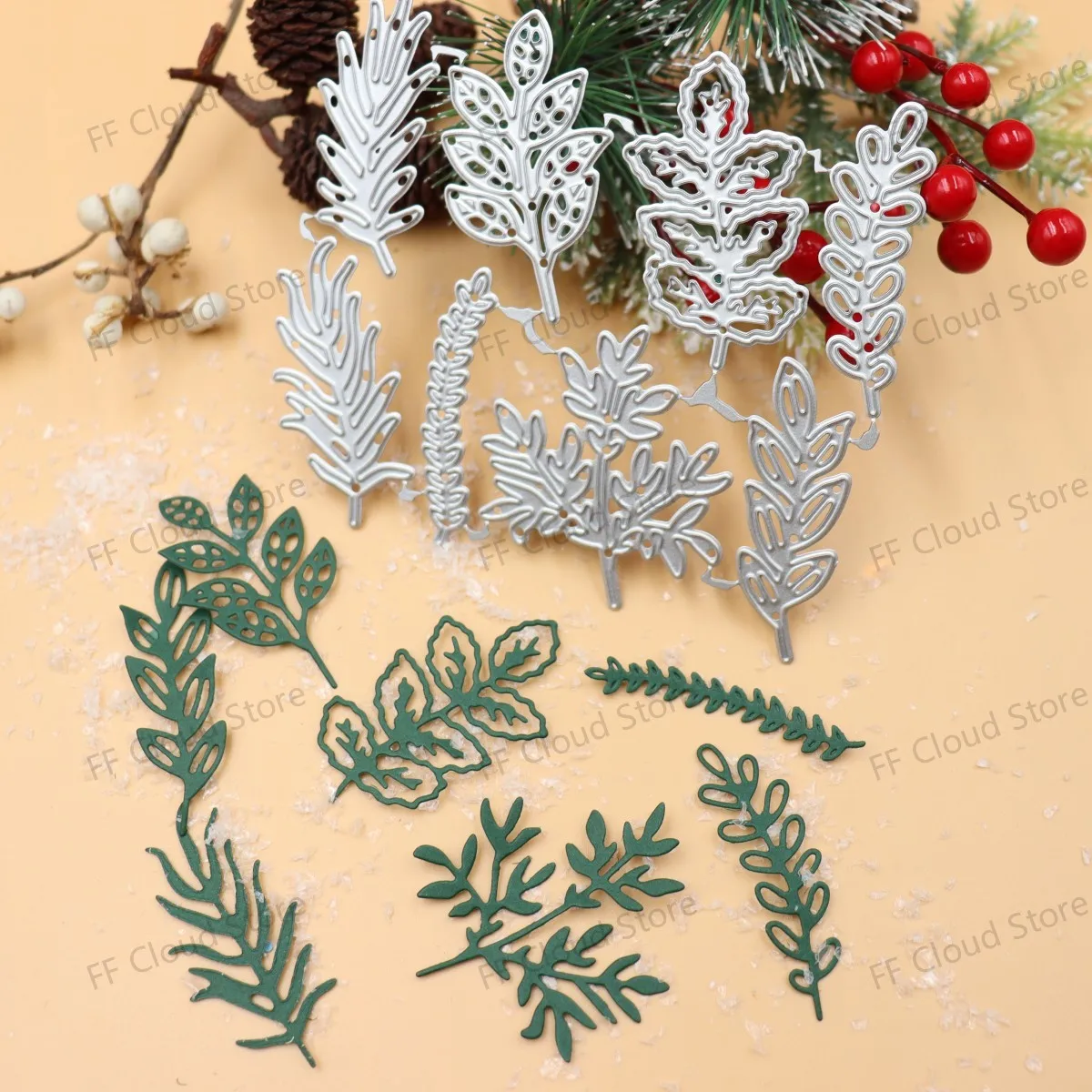 Troqueles de corte de hojas bonitas, álbum de recortes artesanal, tarjetas de papel, manualidades decorativas, troqueles en relieve, novedades de