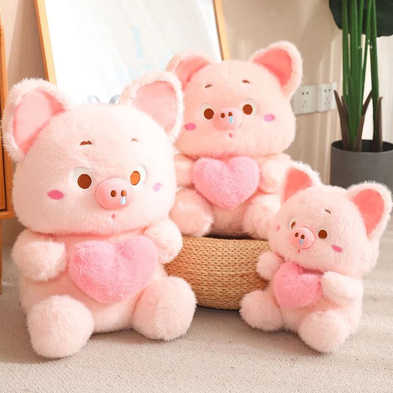 Cute Pink Pig Design With a Heartbeat Kawaii Heart Pig Plush Toy Great Gift For Girl Girlfriend Birthday Valentine's Day