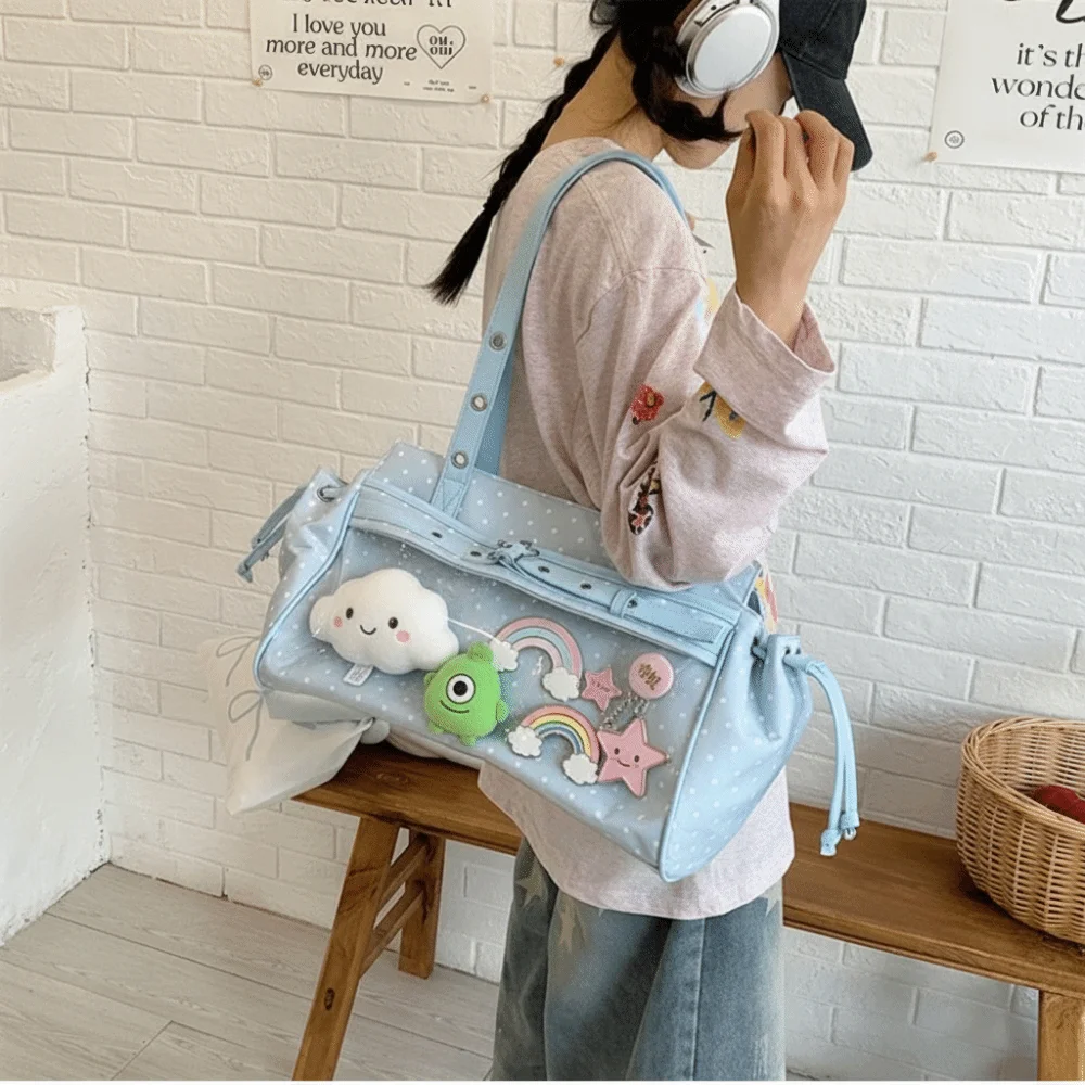 Harajuku Polka Dot Itabag Y2K  - Anime Merchandise Women incelemesi ve fiyatı