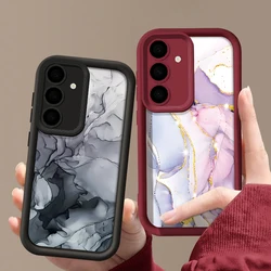 Marble Pattern Silicone Phone Case For Samsung Galaxy S23 S24 S22 Ultra Plus A55 A54 A53 5G S23 S21 FE Shockproof Soft TPU Cover